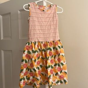 Girls Petit Peony size 4 citrus dress.